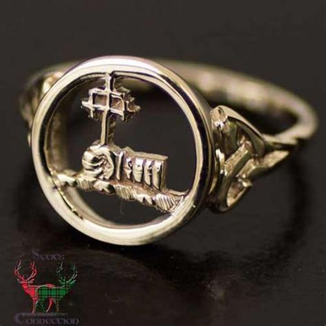 Scottish Gold Clan Rings for Women .